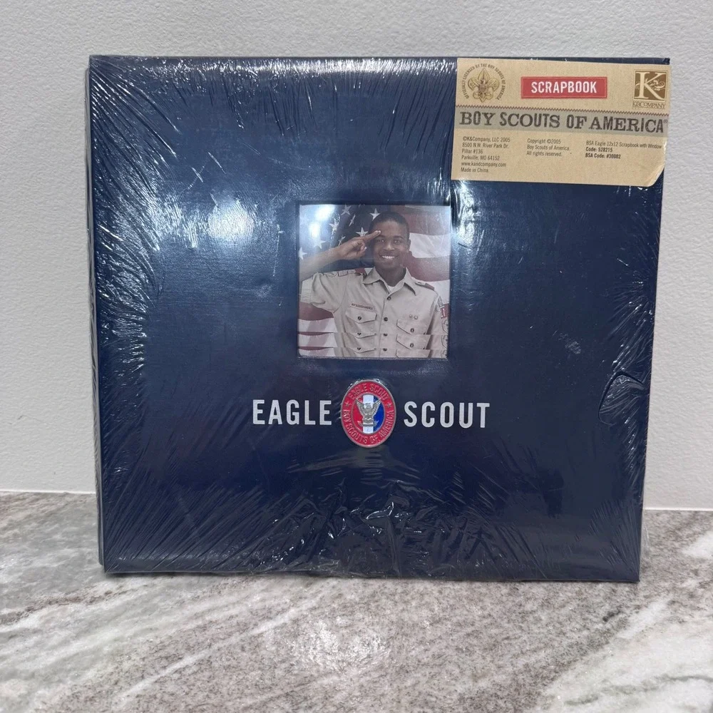 BSA Eagle Scout Scrapbook 12x12 VTG Photo Album Boy Scouts K&Co 2005 Sealed NEW